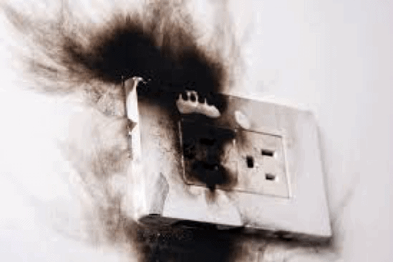 EV burned socket